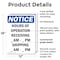 Signmission Hours Of Operation Receiving _, 12 in W x Rectangle, Plastic OS-2PACK-NS-P-1218-V-13546 - alternate 3